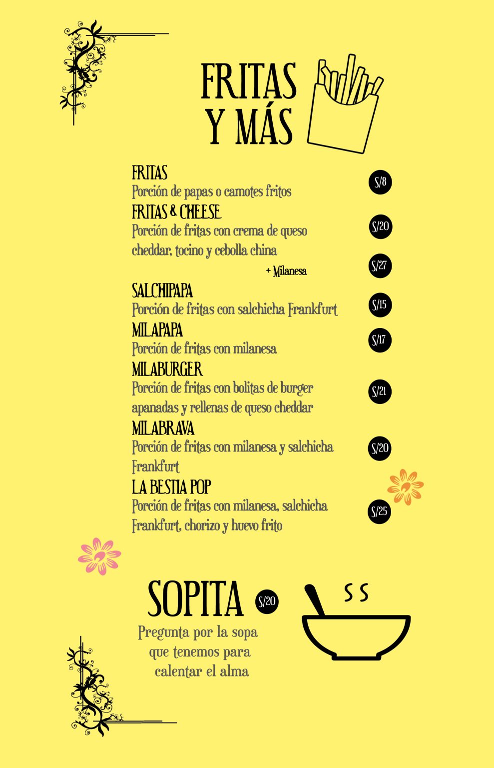 French chips / Papas fritas